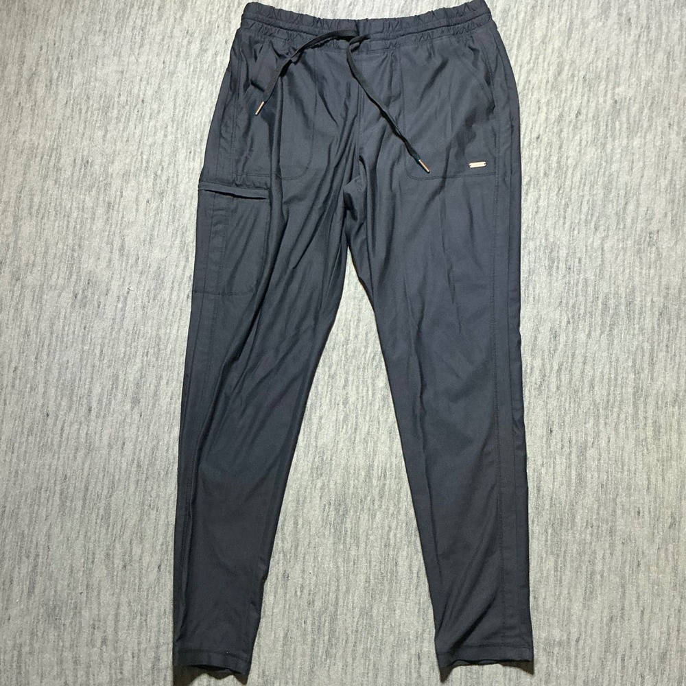 Cherokee scrubs Pants Black Elastic Waist Cargo Pockets Womens